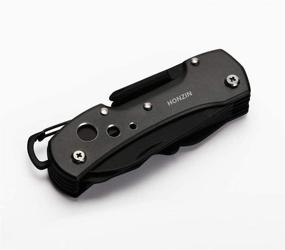img 2 attached to 🔪 HONZIN Swiss-Style Multi-Function Pocket Knife for Everyday Use, Outdoor Survival, and Fishing