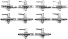 img 3 attached to Uxcell 10Pcs Stainless Splitter Aquarium