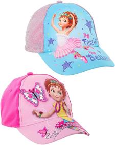 img 2 attached to Adorable Disney Girls Baseball Cap Set: Minnie Mouse, Fancy Nancy & Vampirina (Toddler/Little Girls) - Pack of 2