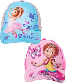 img 3 attached to Adorable Disney Girls Baseball Cap Set: Minnie Mouse, Fancy Nancy & Vampirina (Toddler/Little Girls) - Pack of 2