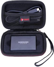 img 4 attached to 📦 XANAD Case for Samsung T3 T5 Portable SSD - Travel Carrying Bag for 250GB 500GB 1TB 2TB Storage (Inside Black) - Not Compatible with Samsung T7/T7 Touch