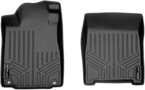 img 4 attached to Premium MAXLINER Floor Mats: Black 1st Row Liner Set for 2012-2016 Honda CR-V - Ultimate Protection & Style