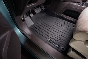 img 3 attached to Premium MAXLINER Floor Mats: Black 1st Row Liner Set for 2012-2016 Honda CR-V - Ultimate Protection & Style
