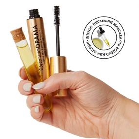 img 1 attached to 💥 Get Dramatic Volume with Grande Cosmetics GrandeDRAMA Intense Thickening Mascara: Infused with Castor Oil for Volumizing, Conditioning, and Buildable Formula