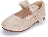 hehainom toddler little ballet patent girls' 🩰 flats: stylish & supportive shoes for your little dancer logo