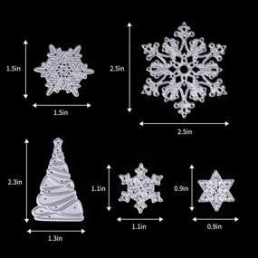 img 2 attached to 🎄 Merry Christmas Die Cuts for Card Making - Metal Cutting Dies Snowflake Tree Embossing Dies for Scrapbooking, DIY Album, Paper Cards, Art Craft Decoration