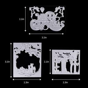 img 3 attached to 🎄 Merry Christmas Die Cuts for Card Making - Metal Cutting Dies Snowflake Tree Embossing Dies for Scrapbooking, DIY Album, Paper Cards, Art Craft Decoration