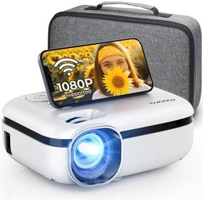 img 4 attached to MOOKA WiFi Projector: 7500L HD Outdoor Mini Projector with Carrying Bag for TV Stick, Gaming, and More