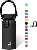 slo life stainless steel water bottle - wide mouth vacuum insulated double wall sport bottle - ideal for travel & camping - multiple colors available logo