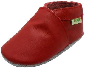 img 4 attached to 👟 Skid Resistant Toddler Cowhide Boys' Shoes by Sayoyo Prewalkers