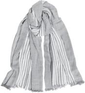 cotton linen scarves stripe crinkle by gerinly logo
