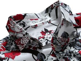 img 1 attached to Men's Stylish Clothing: Printed Sleeve Button Shirts - The Perfect Addition to Your Wardrobe!