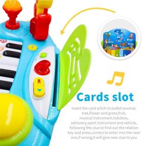 img 2 attached to Mochoog Toy Piano for Toddlers with English and Spanish Language Learning & Music Modes - Best Birthday Gifts for 2-5 Year Old Girls and Boys