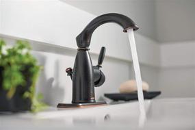 img 2 attached to 💧 Moen Centerset Single Handle Bathroom Mediterranean - Sleek and Stylish Faucet for a Touch of Mediterranean Charm