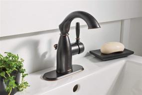 img 1 attached to 💧 Moen Centerset Single Handle Bathroom Mediterranean - Sleek and Stylish Faucet for a Touch of Mediterranean Charm