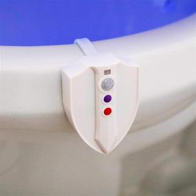 img 3 attached to 🚽 Sanitizing Toilet Light - Clear Rear Knight Light with UV-C and 8 Color Changing LEDs for Freshness, Deodorizing, and Easy Installation, Advanced Motion Detection, Water-Resistant, Fits All Toilet Types