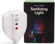 🚽 sanitizing toilet light - clear rear knight light with uv-c and 8 color changing leds for freshness, deodorizing, and easy installation, advanced motion detection, water-resistant, fits all toilet types logo