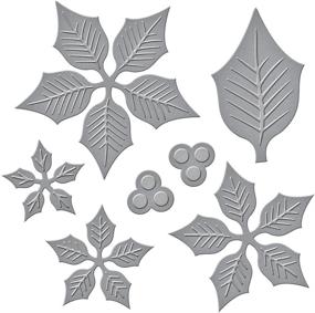 img 3 attached to 🌺 Shapeabilities Layered Poinsettia Die Set by Spellbinders S5-055: Etched/Wafer Thin Dies