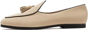 img 2 attached to Classy and Comfortable: Journey West Belgian Loafers in Genuine Leather
