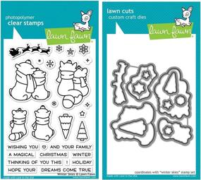 img 4 attached to 🌲 Bundle: Lawn Fawn Winter Skies Clear Stamps and Matching Lawn Cuts Custom Craft Dies (LF1763, LF1764)