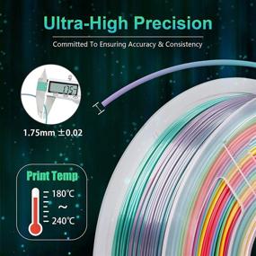 img 3 attached to 🌈 Vibrant Rainbow Filament: SUNLU 1.75mm Printer – Unleash Your Creativity!