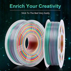 img 1 attached to 🌈 Vibrant Rainbow Filament: SUNLU 1.75mm Printer – Unleash Your Creativity!