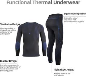 img 1 attached to Thermal Underwear Johns Layer Weather Sports & Fitness and Other Sports