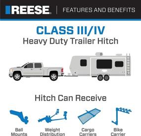 img 1 attached to 🚗 Reese Towpower Trailer Hitch Class III, 2 in. Receiver for Select Volkswagen Tiguan Models