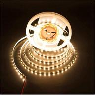 💡 гибкая светодиодная лента ledmy dc 24v 24w smd3528 300leds ip20 непроницаемая лента светодиодов теплый белый 2400k 5 метров / 16.4 фута - идеально подходит для освещения дома, сада, кухни, автомобиля и бара. логотип