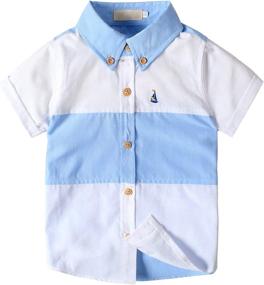 img 3 attached to Little Summer Clothes Outfits Gentleman Boys' Clothing - Clothing Sets