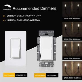 img 1 attached to CRLight Dimmable Industrial Electrical and Lighting Components: Incandescent Equivalent Candelabra