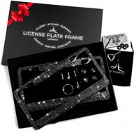 glass diamond license plate frame exterior accessories in license plate covers & frames logo