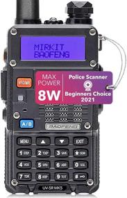 img 4 attached to 📻 Радио Mirkit Baofeng UV-5R MK5 8W максимальная мощность 2021 1800mAh Аналоговый Полицейский Сканер, Гоночный Сканер, Экстренное Радио, Пожарный Сканер для домашнего использования + Li-Ion Аккумуляторная батарея.