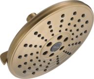 🚿 enhance your shower experience with the delta 52688-cz transitional raincan showerhead in champagne bronze logo