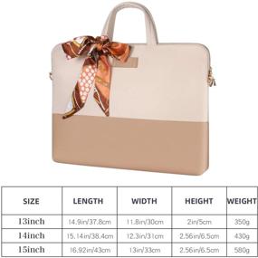 img 2 attached to 👜 Kamlui Laptop Bag for Women - 15.6 Inch Computer Sleeve Case Shoulder Messenger Bag for MacBook Pro Air HP Lenovo Dell