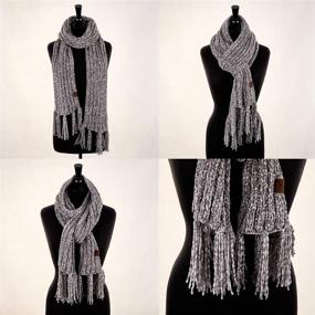 img 1 attached to Hatsandscarf Exclusives Chenille Chunky SF 1815 Women's Accessories