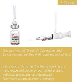 img 2 attached to 2021 Vaccine-Inspired Glass Blown Ornaments: Hand-Crafted Figurines for Every Day is Christmas - Tree Decoration