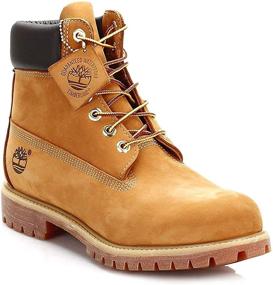 img 2 attached to Timberland Премиум Водонепроницаемые Ботинки и Сапоги для мальчиков K из нубука черного цвета