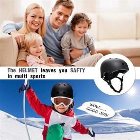 img 3 attached to Skateboard Helmet Skate Helmet Adults Kids Youth Womens Skating Skateboarding Roller Skate Blades Bike Scooter