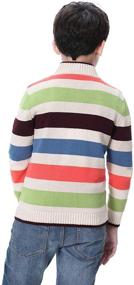 img 2 attached to Boy Striped Sweater Cardigan Long Sleelve