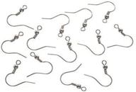 🐟 nickel-free silver fish hook or french hook earring wires: 1 inch, 12 pcs/pkg logo