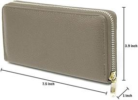 img 3 attached to Me Plus Fashion Leather Zippered Women's Handbags & Wallets