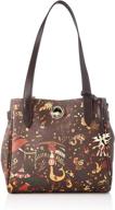 womens brown marrone testa 27x24x16 women's handbags & wallets in top-handle bags logo