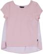 nautica little sleeve fashion stripes girls' clothing for tops, tees & blouses logo