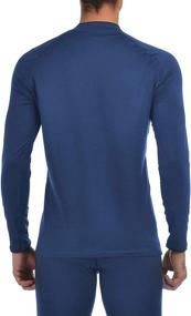 img 3 attached to Winter Sports Base Layer Set: Men’s Fleece Lined Thermal Underwear Long Johns - Top and Bottom Suit