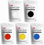 🎨 bohs primary colors ultra-light slime and foam modeling clay - air dry, school arts & crafts project kit - 5pcs (1.1 lb / 500g) logo