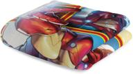 superhero comics flannel blanket manga logo