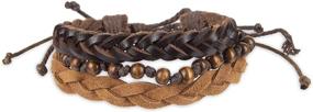 img 4 attached to Damen Hastings Multi Pack Stackable Bracelet Men's Accessories