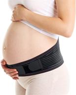 🤰 ortonyx maternity support belt - ultimate relief for back, pelvic, hip, and abdomen pain - pregnancy brace for sciatica - size s/m in classic black логотип