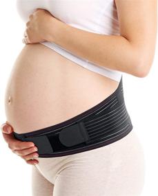 img 4 attached to 🤰 ORTONYX Maternity Support Belt - Ultimate Relief for Back, Pelvic, Hip, and Abdomen Pain - Pregnancy Brace for Sciatica - Size S/M in Classic Black